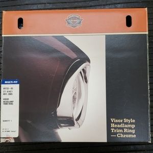 Harley-Davidson chrome visor headlamp trim ring